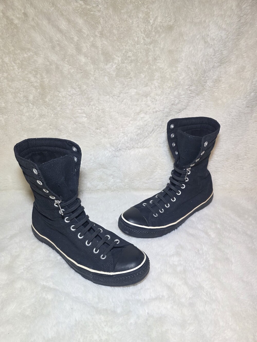 Rare Converse Chuck Taylor XX-Hi Convertible Zip-Off Boots Men 10 / Wmn 12 - Picture 2 of 12
